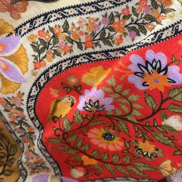 NWT Farm Rio Toscana Pleated Wide-Leg Pants xs,s ,m - Picture 5 of 9